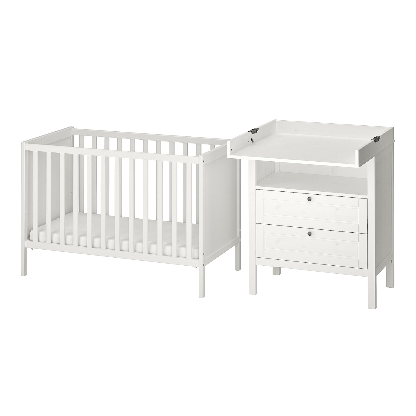 2-Piece Baby Furniture Set, White  |  Nursery Furniture Baby Products Nursery Furniture