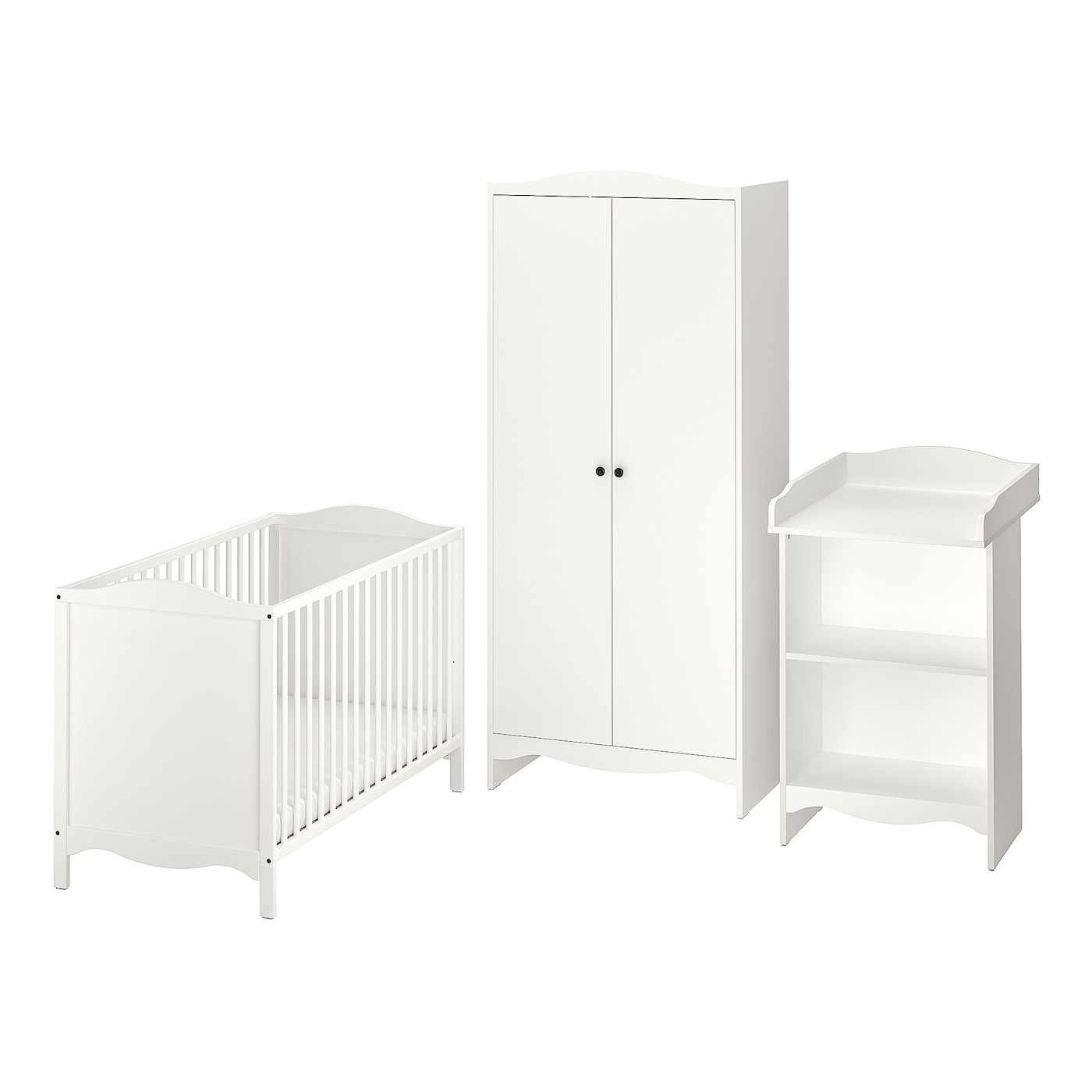 3-Piece Baby Furniture Set, White  |  Nursery Furniture Baby Products Nursery Furniture