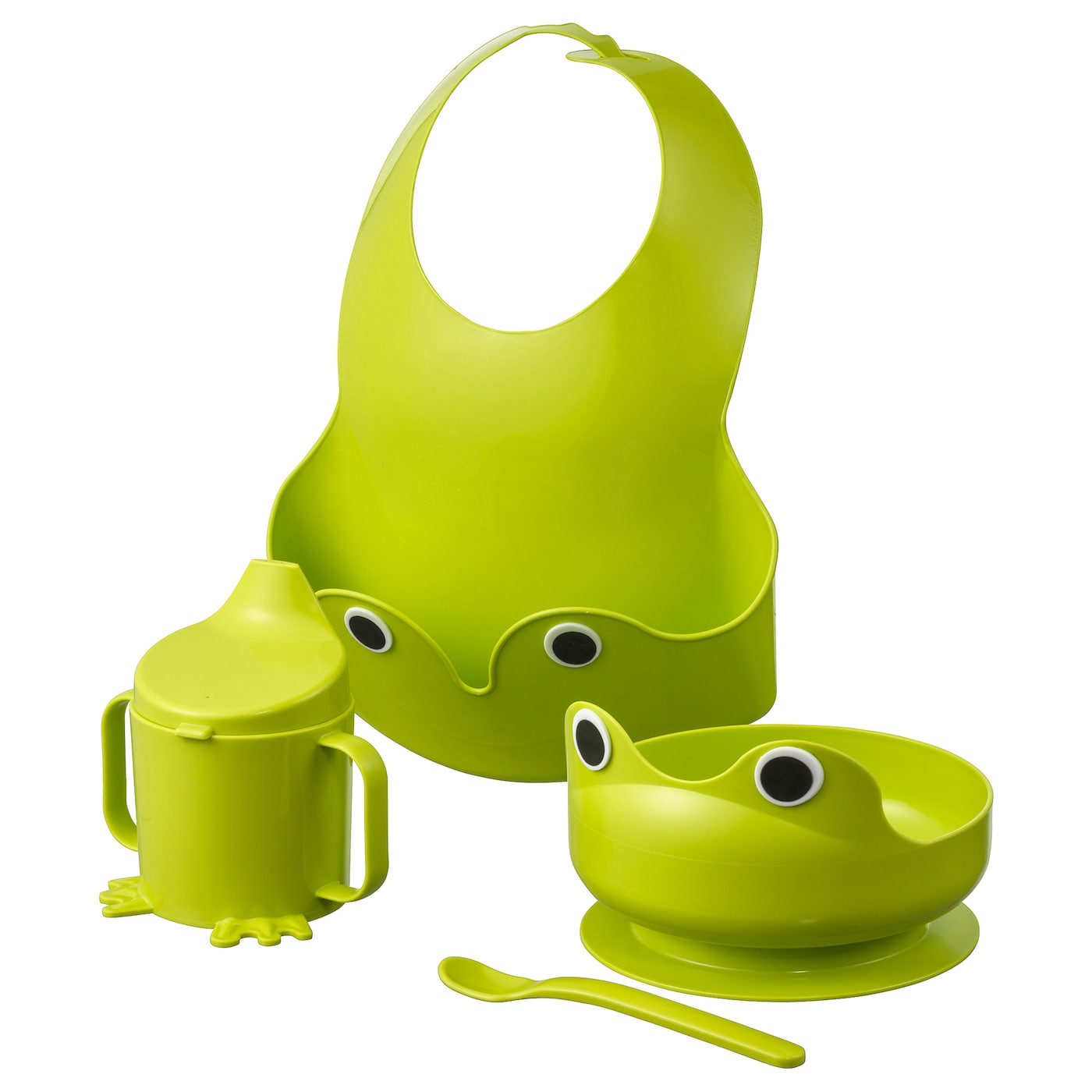 4-Piece Eating Set, Green  |  Baby Tableware Baby Products Baby Tableware