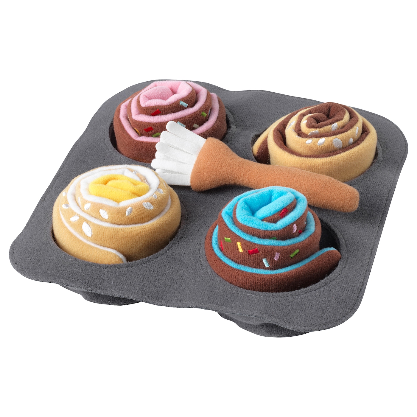 6-Piece Roll Set, Cinnamon/Bun  |  Role Play Toys Role Play Toys Role Play Toys