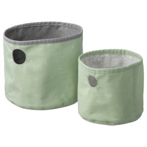 Box Set Of 2, Green/Light Grey  |  Children’s Storage & Organisation Baby Products Children's Storage & Organisation