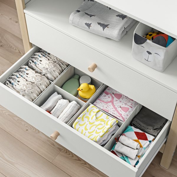 Changing Table/Chest Of Drawers, Birch/White  |  Nursery Furniture Baby Products Nursery Furniture