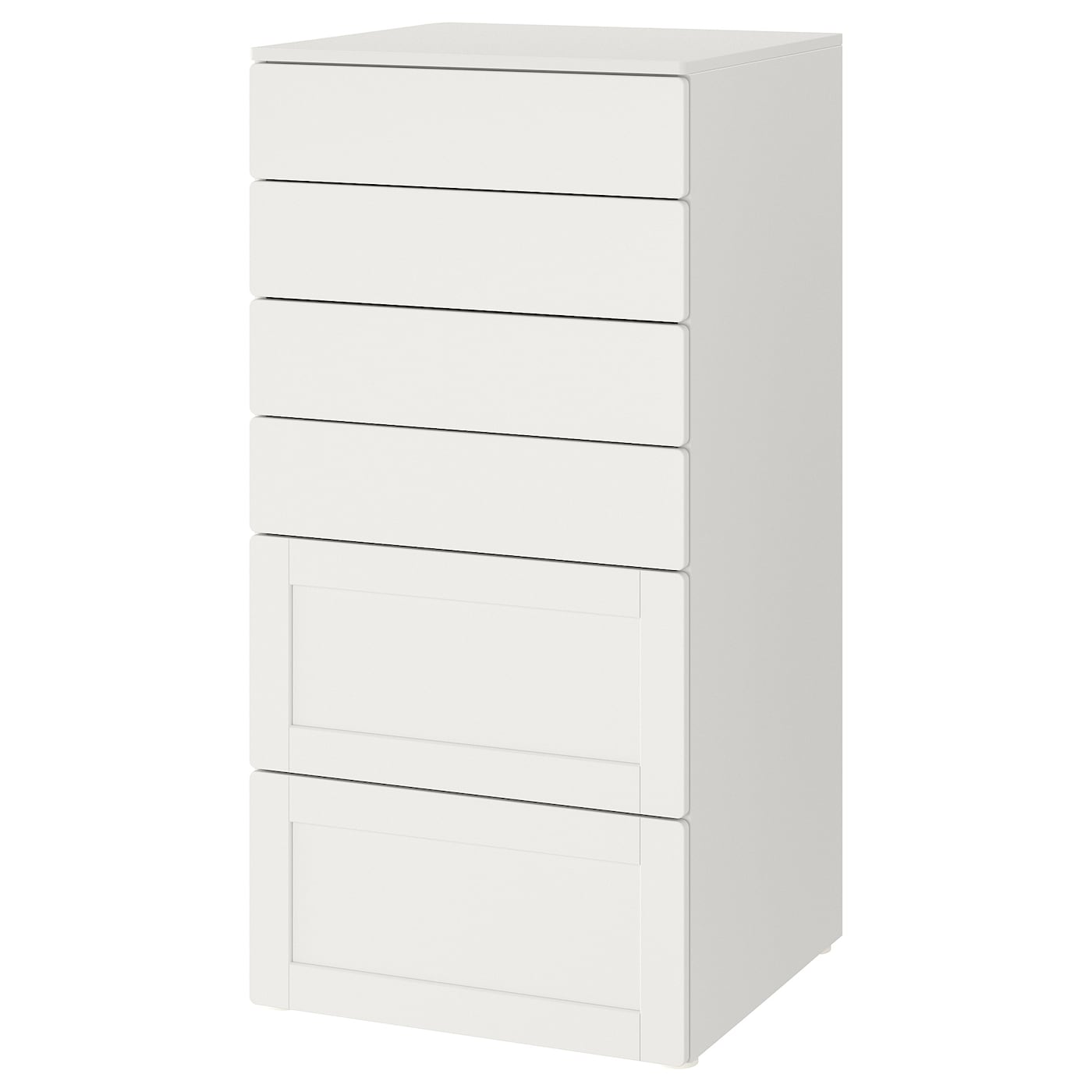 Chest Of 6 Drawers, White With Frame  |  Children’s Storage & Organisation Baby Products Children's Storage & Organisation