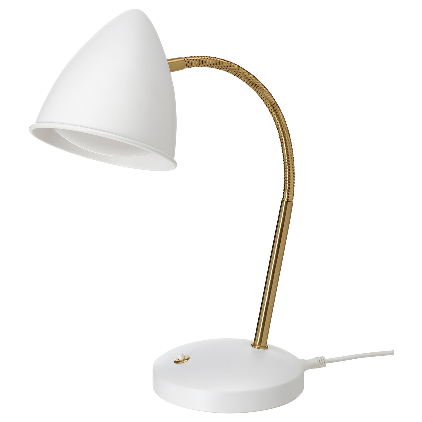 Led Work Lamp, White/Brass-Colour  |  Children’s Room Lighting Baby Products Children's Room Lighting