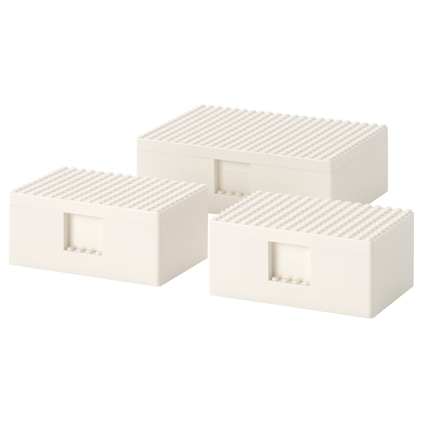 Lego® Box With Lid, Set Of 3, White  |  Kids Arts & Crafts Kids Arts & Crafts Kids Arts & Crafts