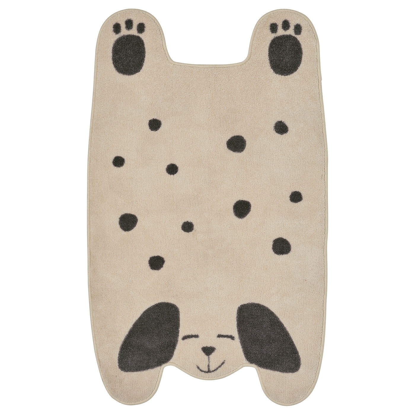 Rug, Dog-Shaped Off-White/Grey  |  Baby Textiles Baby Products Baby Textiles