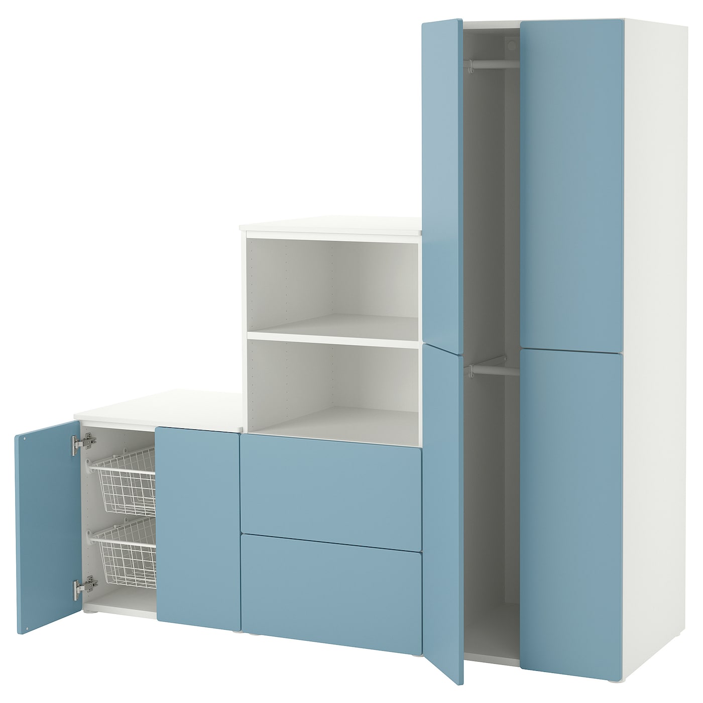 Storage Combination, White/Blue  |  Children’s Storage & Organisation Baby Products Children's Storage & Organisation