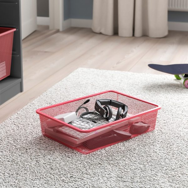 Storage Combination With Boxes, Grey/Light Red  |  Toy Storage Toy Storage Toy Storage