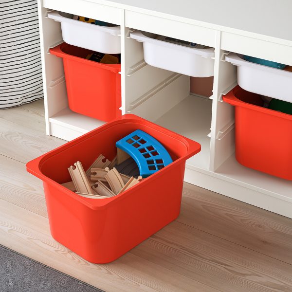 Storage Combination With Boxes, White White/Orange  |  Toy Storage Toy Storage Toy Storage