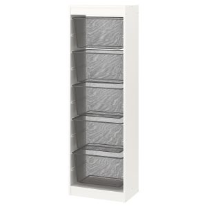 Storage Combination With Boxes, White/Dark Grey  |  Toy Storage Toy Storage Toy Storage