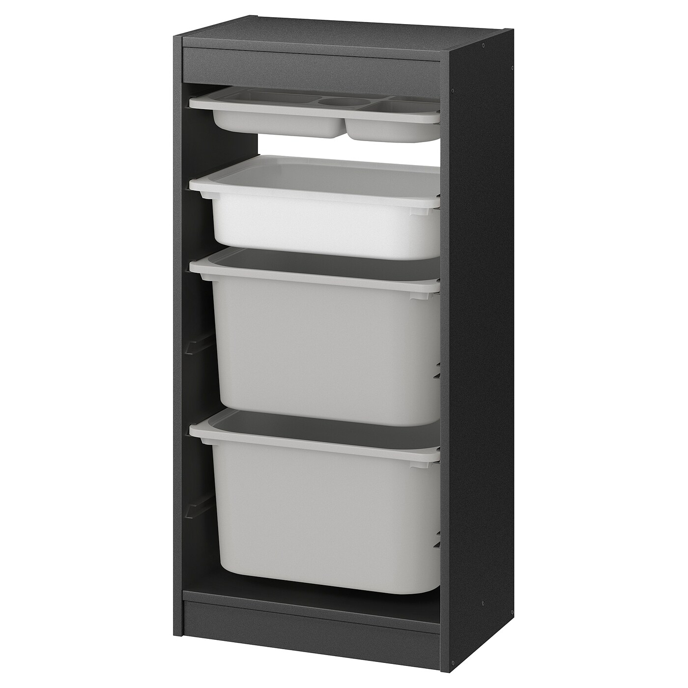 Storage Combination With Boxes/Tray, Grey Grey/White  |  Toy Storage Toy Storage Toy Storage