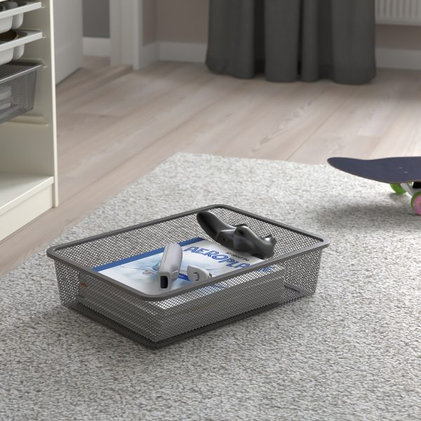 Storage Combination With Boxes/Tray, White Grey/Dark Grey  |  Toy Storage Toy Storage Toy Storage