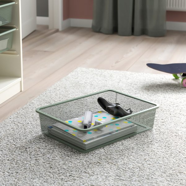 Storage Combination With Boxes/Tray, White Grey/Light Green-Grey  |  Toy Storage Toy Storage Toy Storage