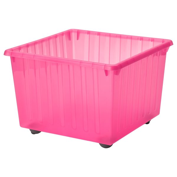 Storage Crate With Castors, Light Pink  |  Children’s Storage & Organisation Baby Products Children's Storage & Organisation