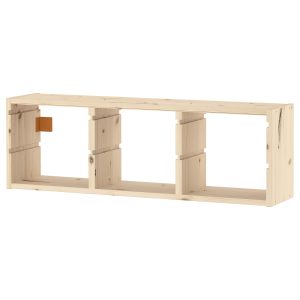 Wall Storage, Light White Stained Pine  |  Toy Storage Toy Storage Toy Storage