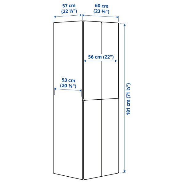 Wardrobe, White White/With 2 Clothes Rails  |  Children’s Storage & Organisation Baby Products Children's Storage & Organisation