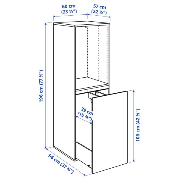 Wardrobe With Pull-Out Unit, White White/With Storage Bench  |  Children’s Storage & Organisation Baby Products Children's Storage & Organisation