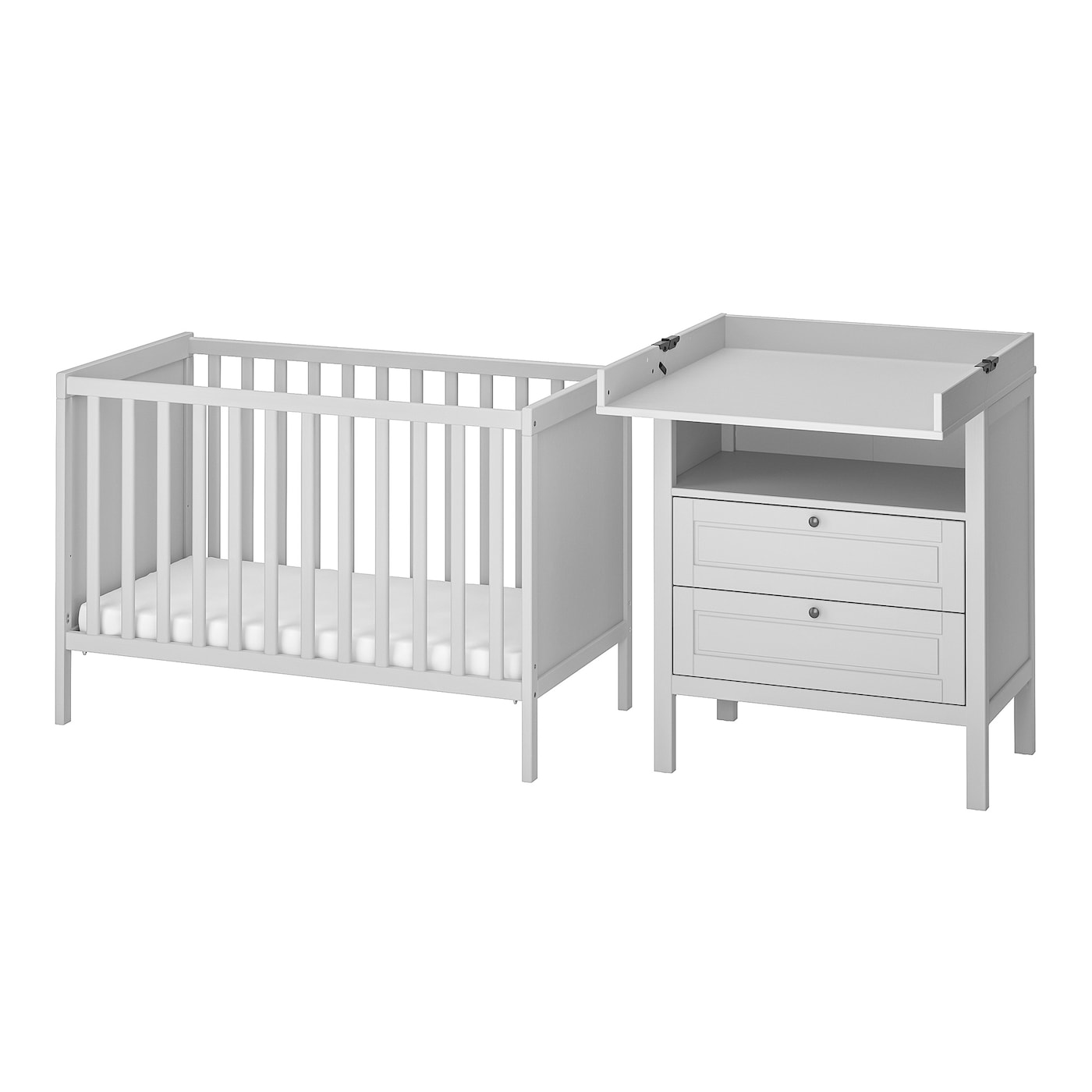 2-Piece Baby Furniture Set, Grey  |  Nursery Furniture Baby Products Nursery Furniture