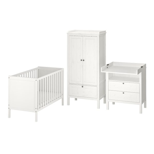 3-Piece Baby Furniture Set, White  |  Nursery Furniture Baby Products Nursery Furniture