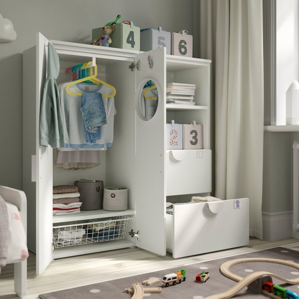 Storage Combination, White/Pale Pink  |  Children’s Storage & Organisation Baby Products Children's Storage & Organisation