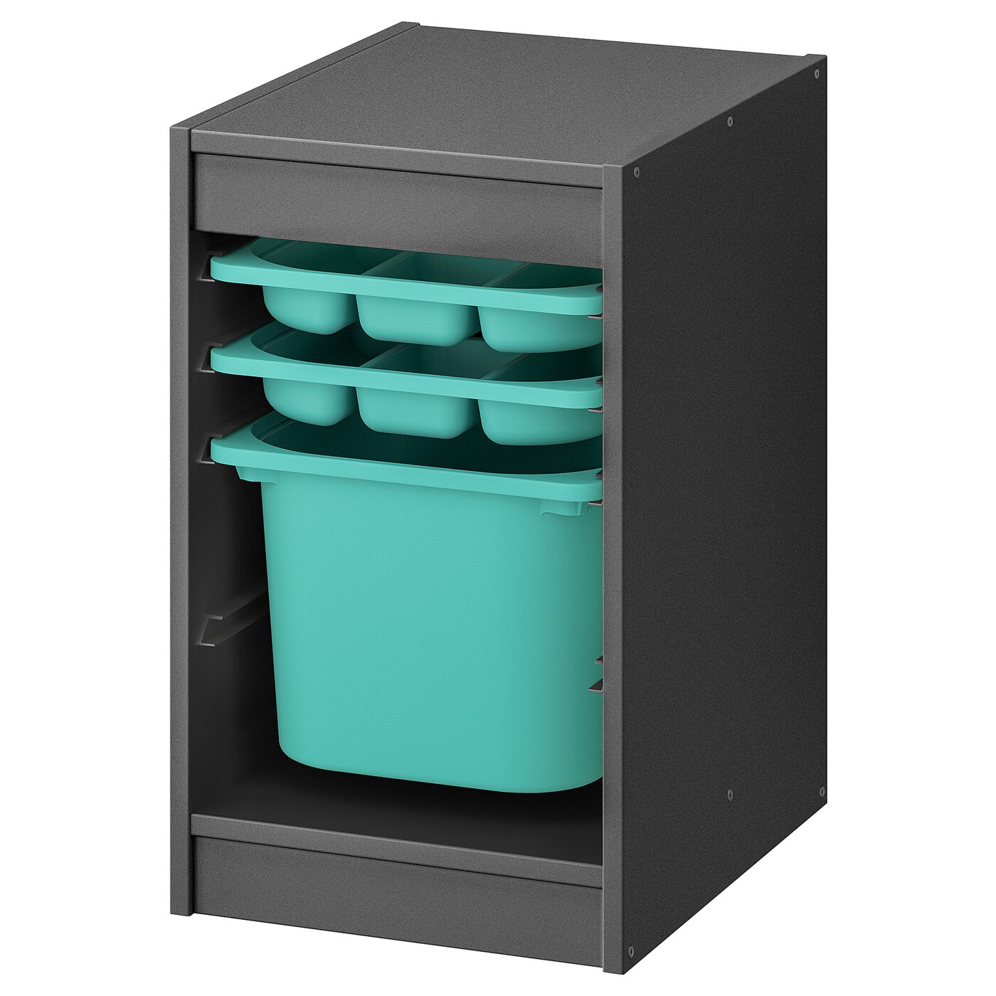 Storage Combination With Box/Trays, Grey/Turquoise  |  Toy Storage Toy Storage Toy Storage