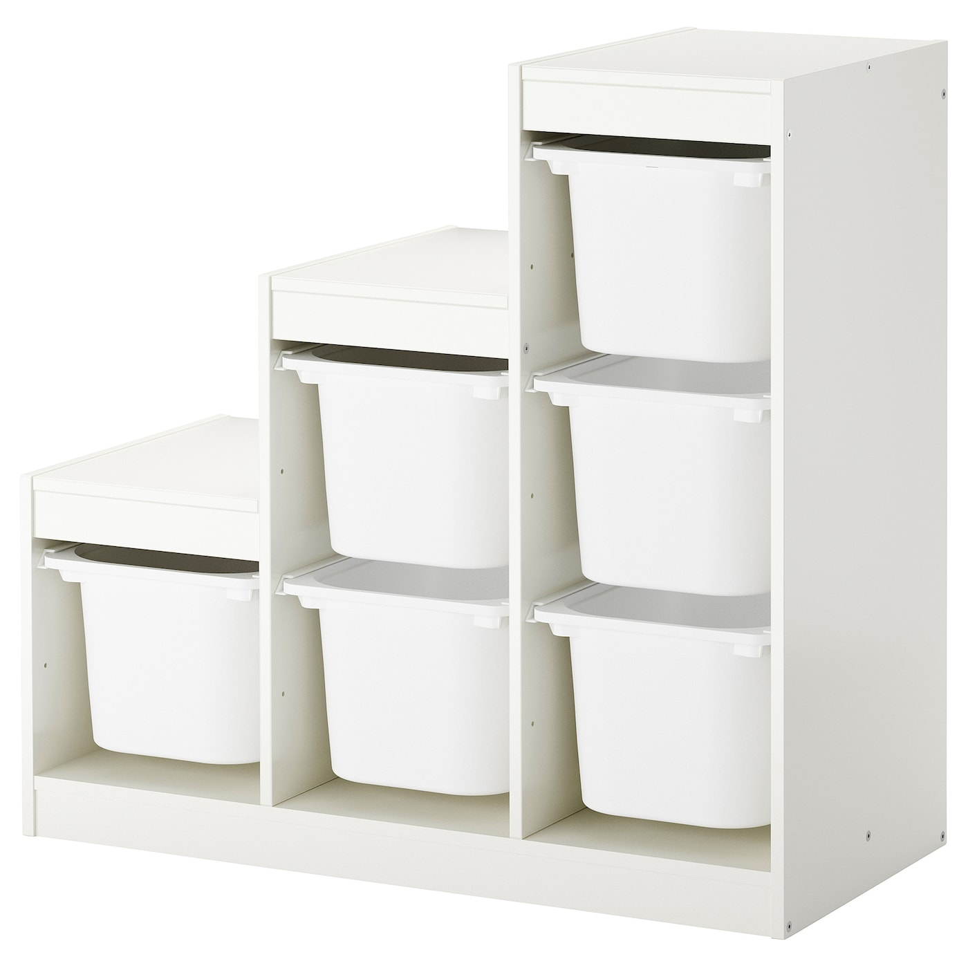 Storage Combination With Boxes, White  |  Toy Storage Toy Storage Toy Storage