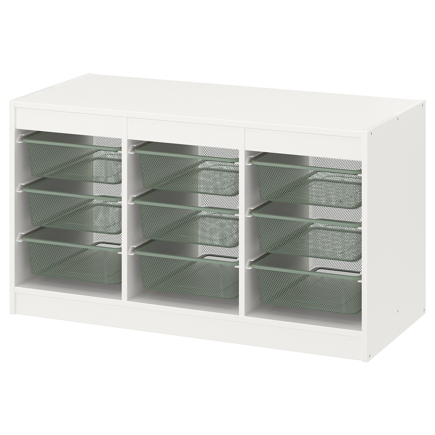 Storage Combination With Boxes, White/Light Green-Grey  |  Toy Storage Toy Storage Toy Storage