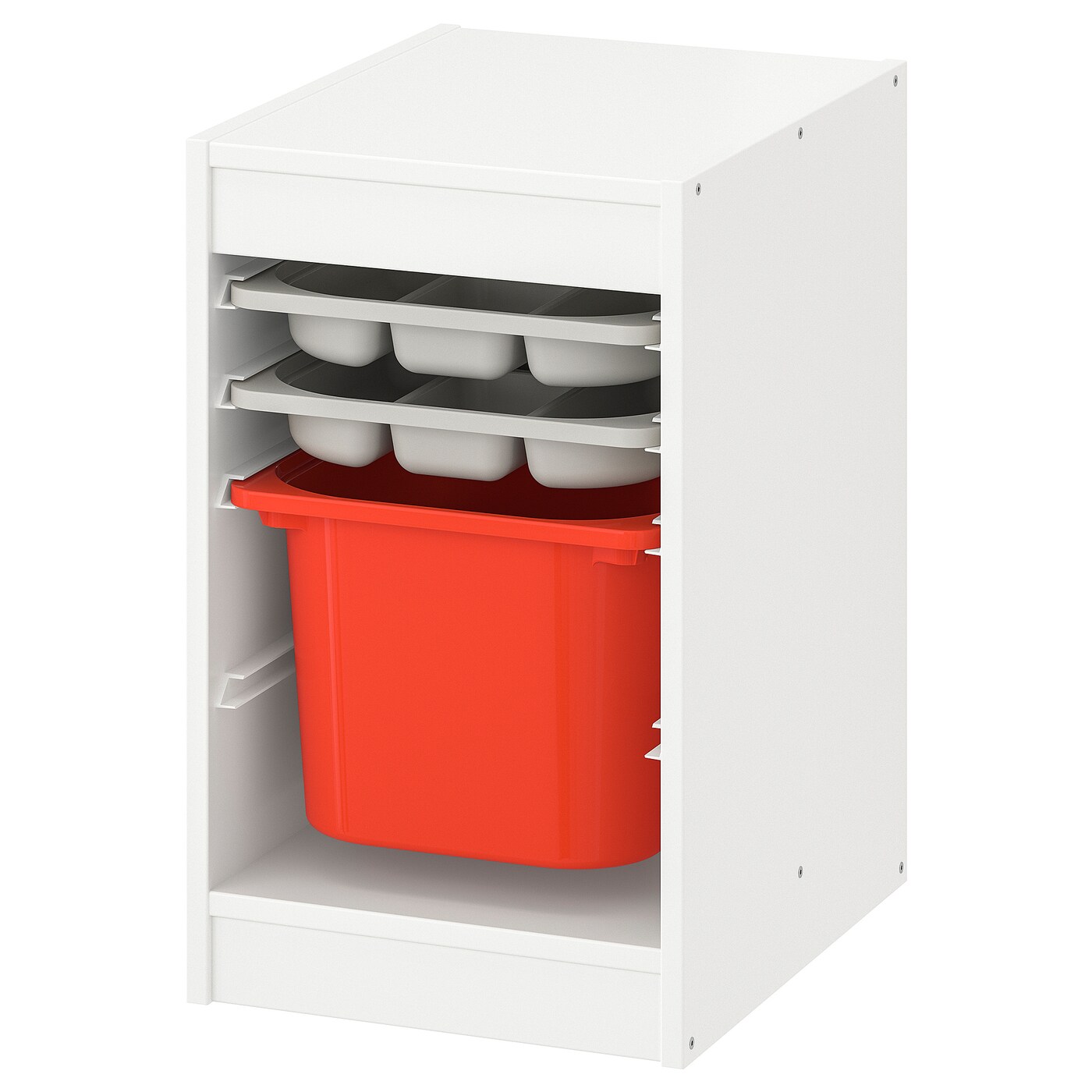 Storage Combination With Box/Trays, White Grey/Orange  |  Toy Storage Toy Storage Toy Storage