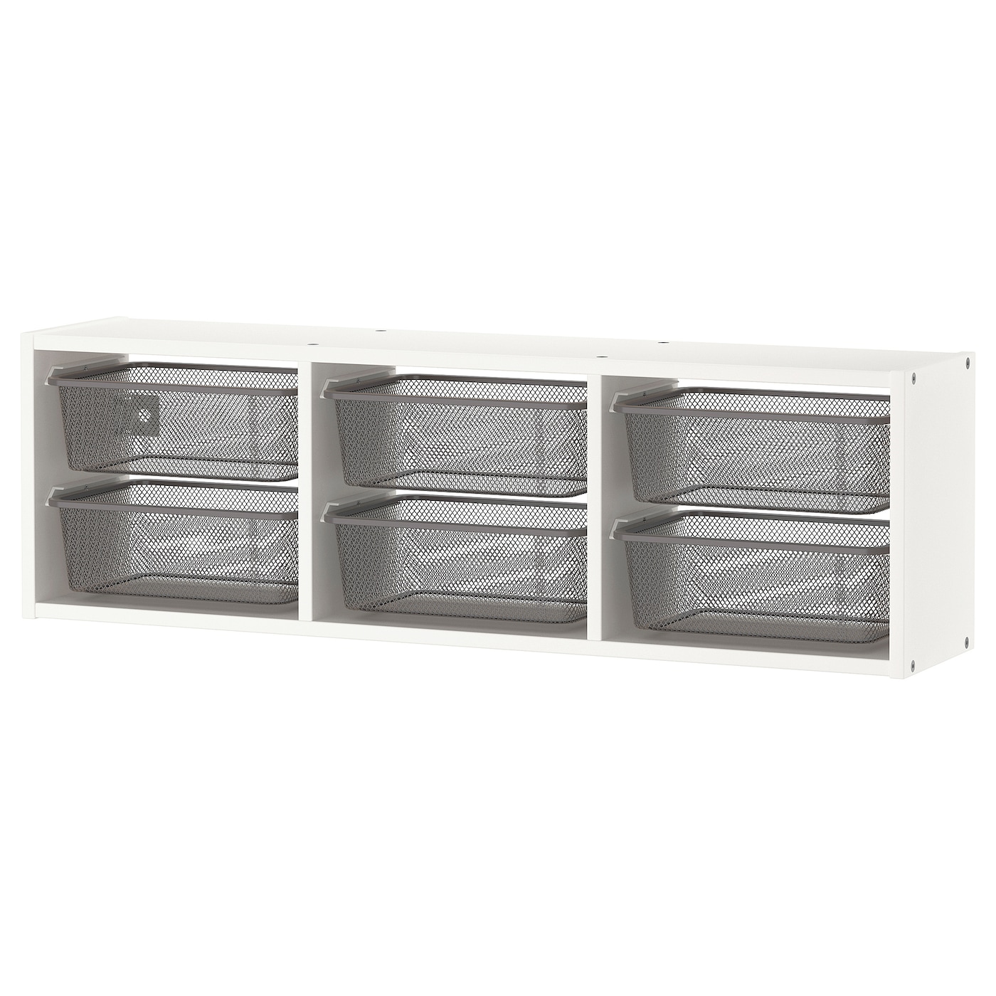 Wall Storage, White/Dark Grey  |  Toy Storage Toy Storage Toy Storage